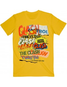 Tricou Unisex The Clash Singles Collage Text