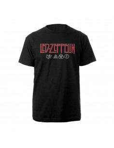 Tricou Unisex Led Zeppelin Logo & Symbols