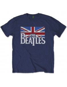 The Beatles Drop T Logo & Vintage Flag