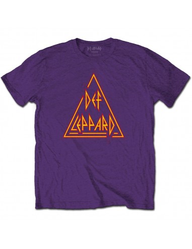 Tricou Unisex Def Leppard Classic Triangle Logo