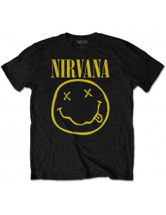 Tricou Unisex Nirvana: Yellow Smiley