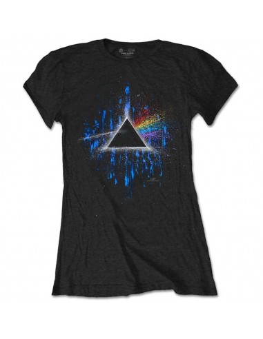 Tricou Dama Pink Floyd Dark Side Of The Moon Blue Splatter