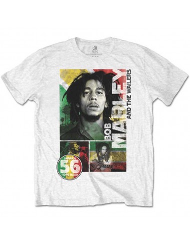 Tricou Unisex Bob Marley 56 Hope Road Rasta