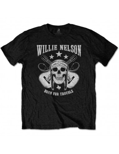 Tricou Unisex Willie Nelson Skull