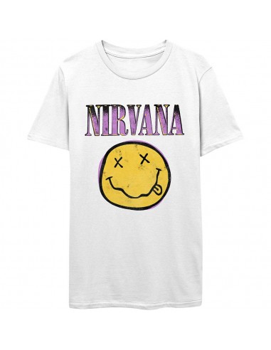 Tricou Unisex Nirvana Xerox Smiley Pink