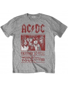 Tricou Unisex AC/DC Highway To Hell World Tour 1979/1980