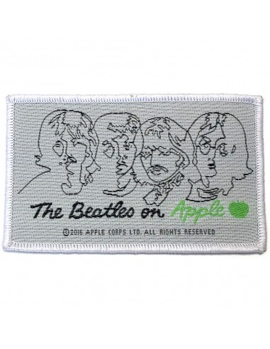 Patch The Beatles On Apple (Black on White)