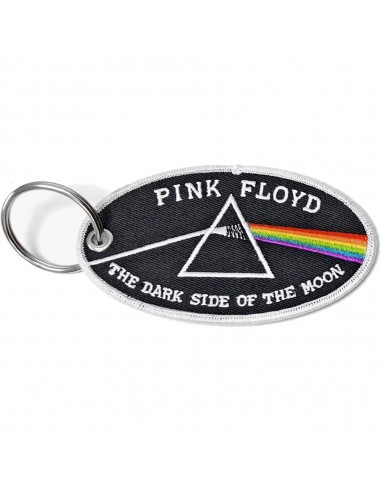 Breloc Pink Floyd Dark Side of the Moon Oval White Border