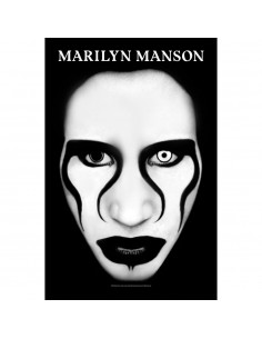 Poster Textil Marilyn Manson Defiant Face