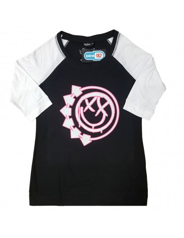 Tricou Dama cu Maneca 3/4 Blink-182 Six Arrow Smiley