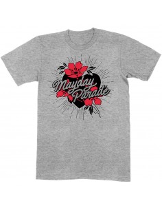 Tricou Unisex Mayday Parade Heart and Flowers