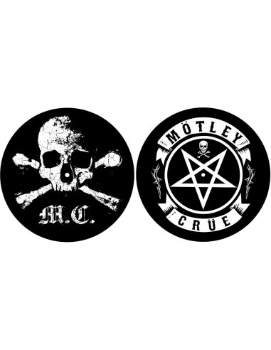 Set Slipmat Motley Crue Skull/Pentagram
