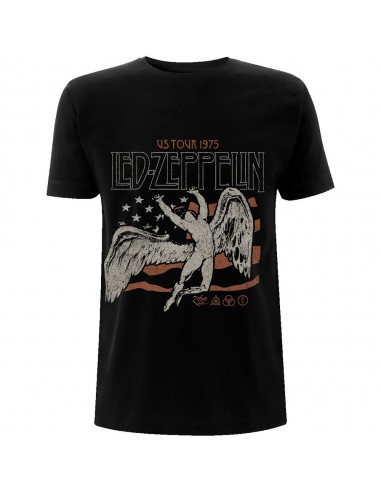 Tricou Unisex Led Zeppelin US 1975 Tour Flag