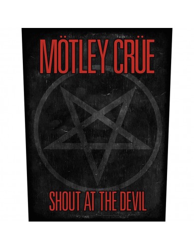 Back Patch Motley Crue Shout At The Devil Pentagram