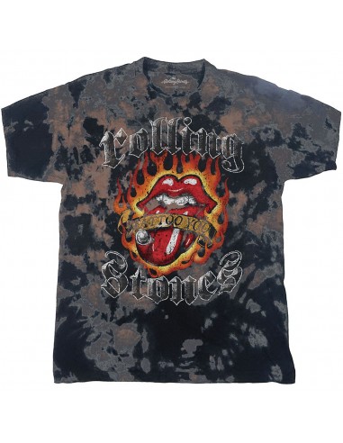 Tricou Unisex The Rolling Stones Tattoo Flames