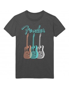 Tricou Unisex Fender: Triple Guitar