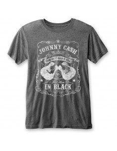 Tricou Burn Out Johnny Cash The Man in Black