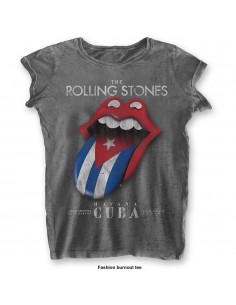 Tricou Burn Out de Dama The Rolling Stones: Havana Cuba