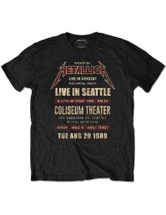 Tricou Eco Unisex Metallica: Seattle '89