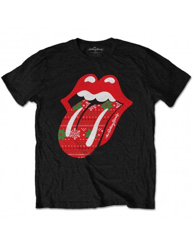 Tricou Unisex The Rolling Stones Christmas Tongue