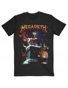 Tricou Unisex Megadeth: Santa Vic Chimney
