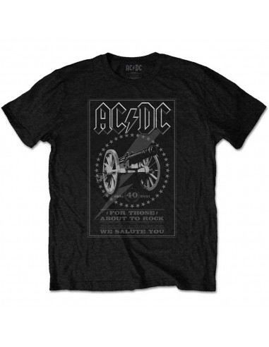 Tricou Unisex AC/DC FTATR 40th Monochrome