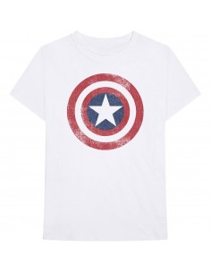 Tricou Unisex Marvel Comics Captain America Distressed Shield