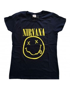 Tricou Dama Nirvana Yellow Smiley