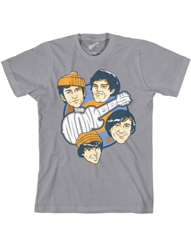 Tricou Unisex The Monkees Vinyl Heads