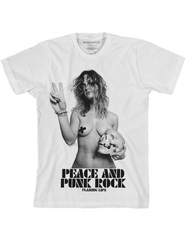 Tricou Oficial The Flaming Lips Peace & Punk Rock Girl