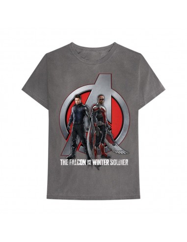 Tricou Unisex Marvel Comics Falcon & Winter Soldier A Logo