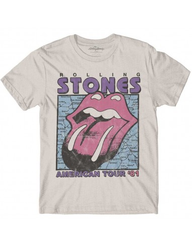 Tricou Unisex The Rolling Stones American Tour Map