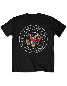 Tricou Unisex Ramones 40th Anniversary Seal