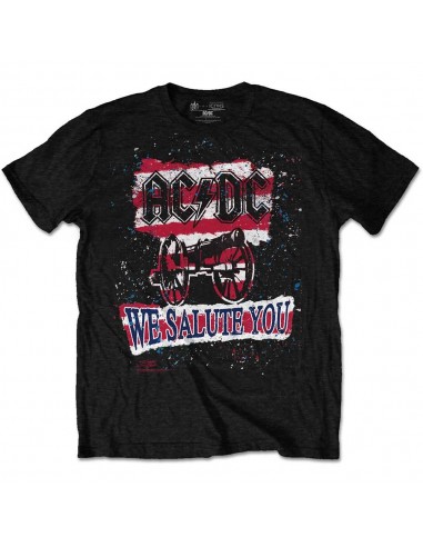 Tricou Unisex AC/DC We Salute You Stripe