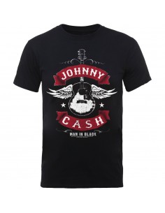 Tricou Unisex Johnny Cash Winged Guitar