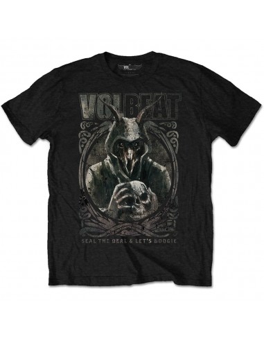 Tricou Unisex Volbeat Goat with Skull