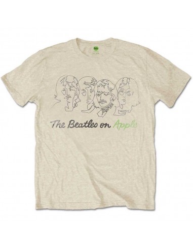 Tricou Unisex The Beatles Outline Faces on Apple