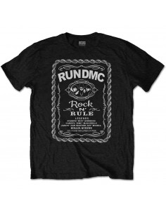 Tricou Unisex Run DMC Rock N' Rule Whiskey Label