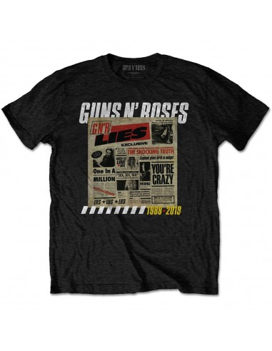 Tricou Unisex Guns N' Roses Lies Track List