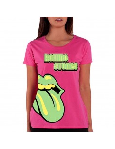 Tricou Dama The Rolling Stones Green Tongue