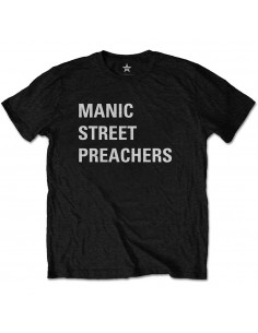 Tricou Unisex Manic Street Preachers Block Logo