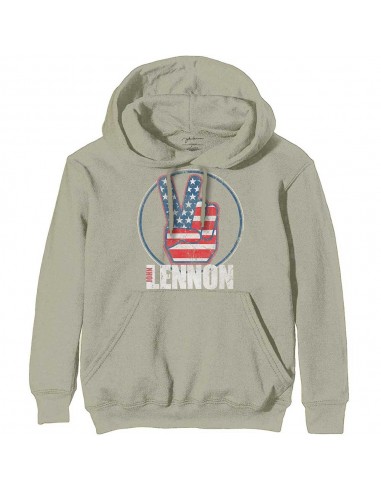 Hanorac John Lennon Peace Fingers US Flag