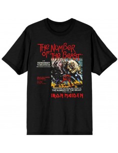 Tricou Unisex Iron Maiden Number Of The Beast Vinyl Promo Sleeve