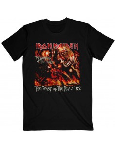 Tricou Unisex Iron Maiden The Beast On The Road Vintage
