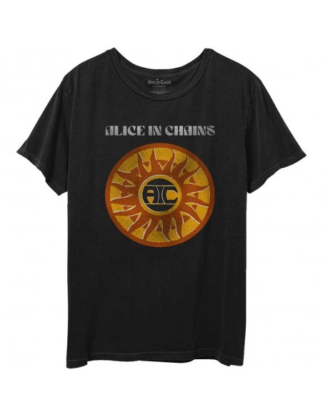 Tricou Unisex Alice In Chains Circle Sun Vintage