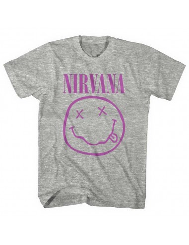 Tricou Unisex Nirvana Purple Smiley