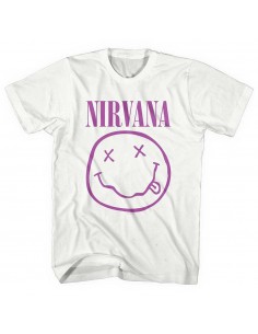 Tricou Unisex Nirvana Purple Smiley