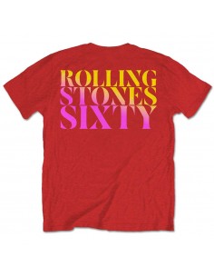 Tricou Unisex The Rolling Stones Sixty Gradient Text