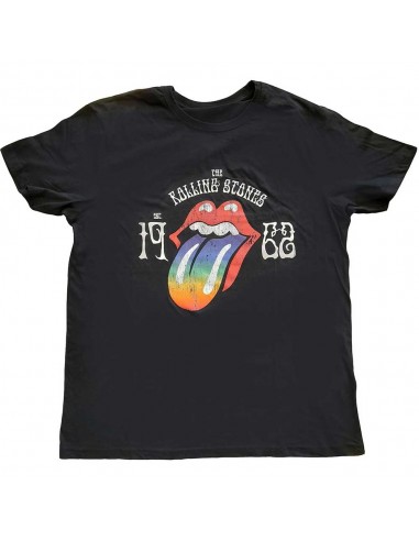 Tricou Unisex The Rolling Stones Sixty Rainbow Tongue '62