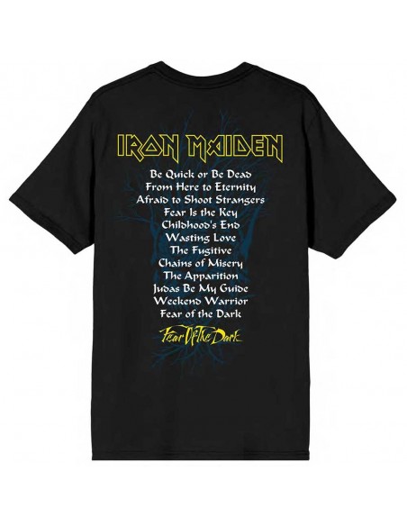 Tricou Unisex Iron Maiden Fear Of The Dark Album Tracklisting